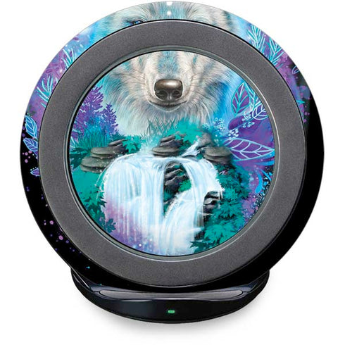 Night Wolf by Sheena Pike Fast Charge Wireless Charging Stand Skin